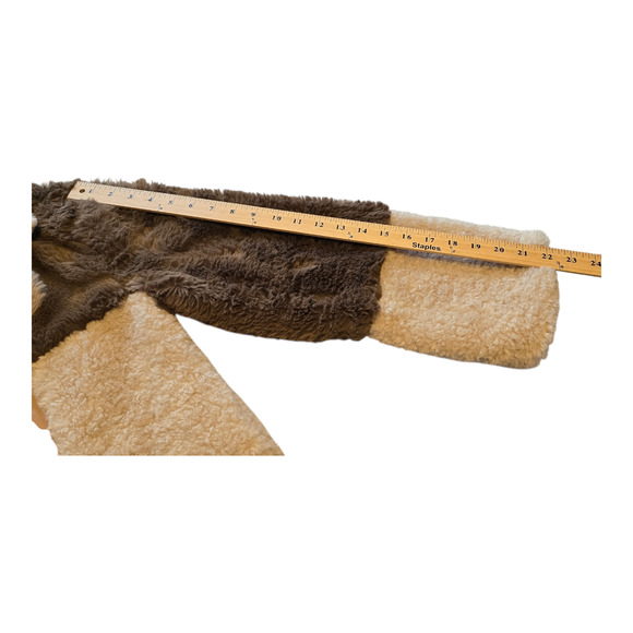 Steve Madden Coat Womens XS Willow Sherpa Faux Fur Color Block Mixed Media Warm - Picture 9 of 12